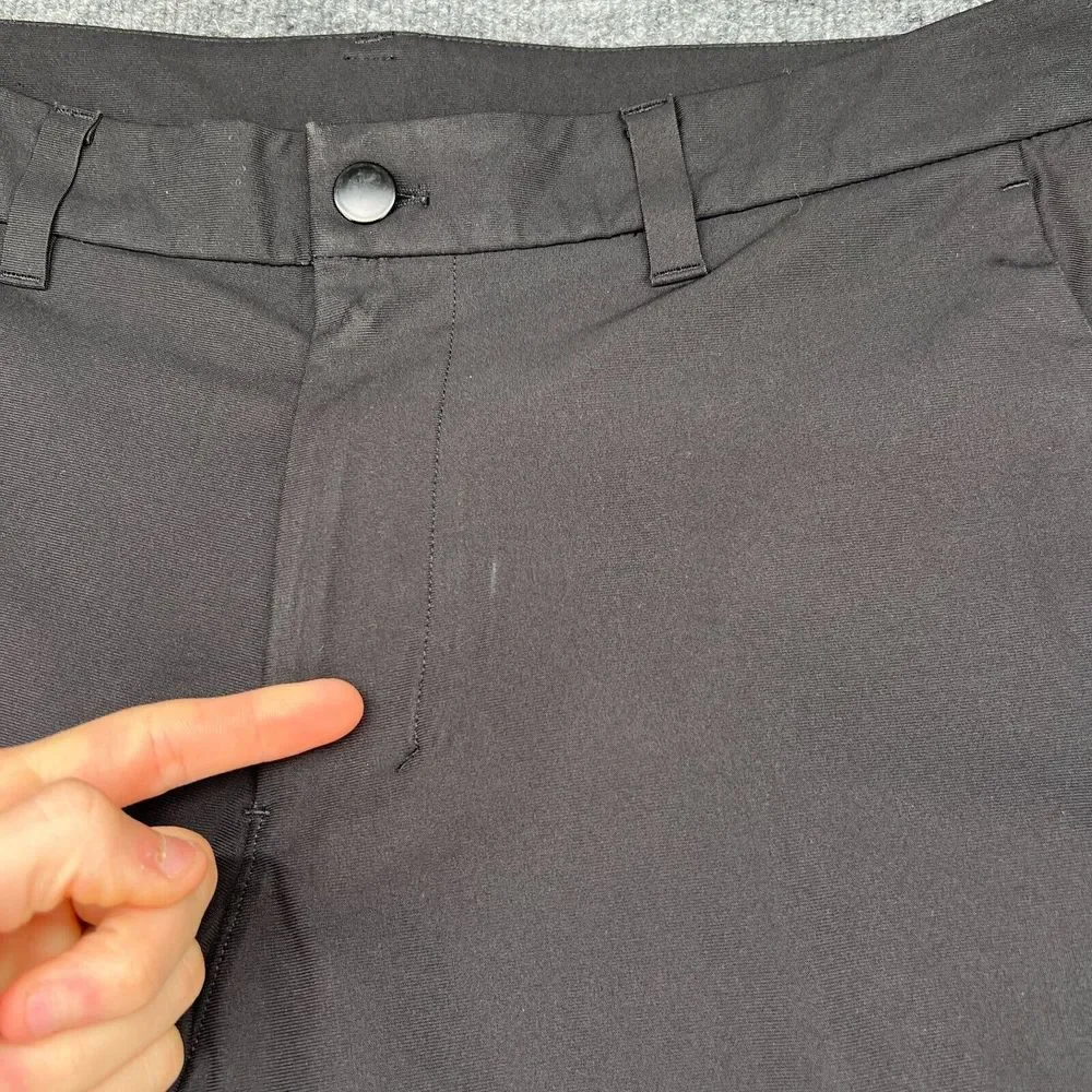 Lululemon Men's Commission Slim Fit Pants Warpstreme Obsidian Size 34x32 LM5ADBT